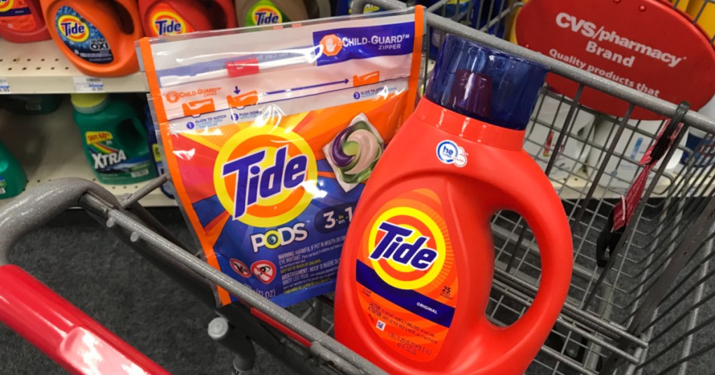Tide detergent in cart
