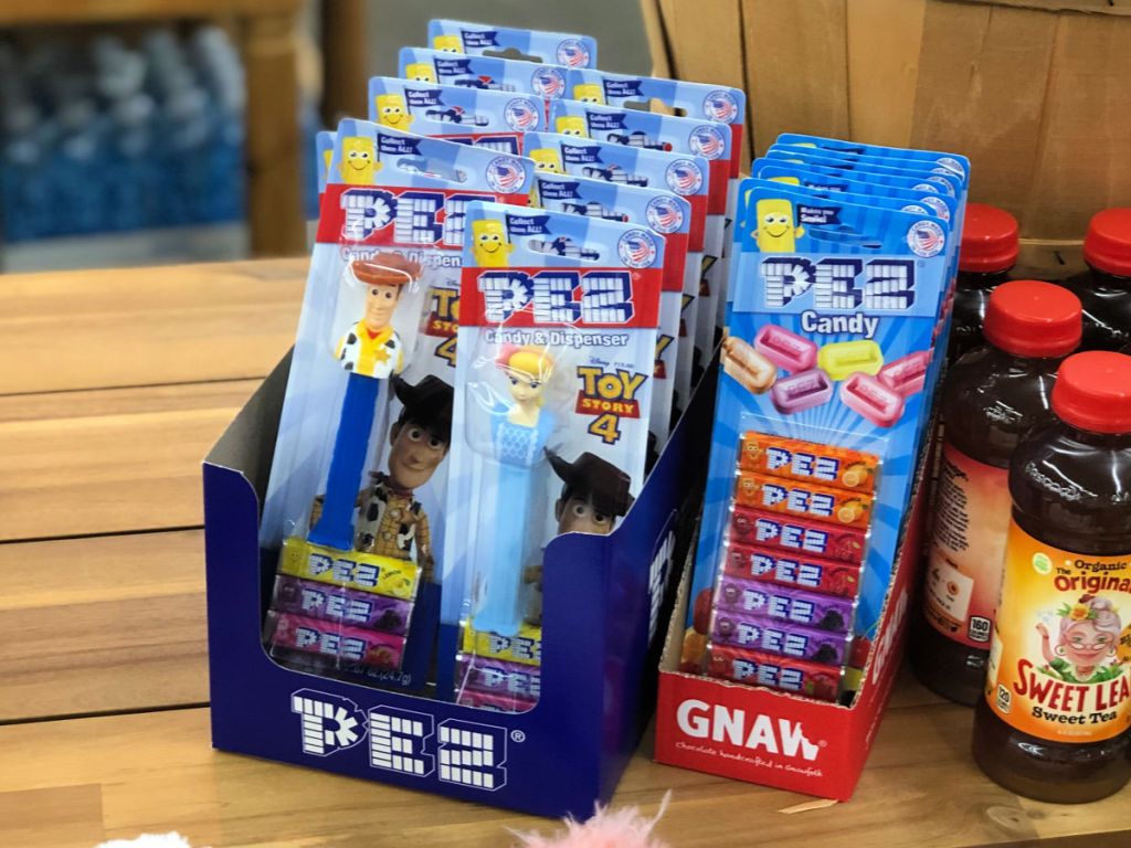 Toy Story PEZ Dispenser Woody and Bo Peep with Pez Candy and sweet lea sweet tea