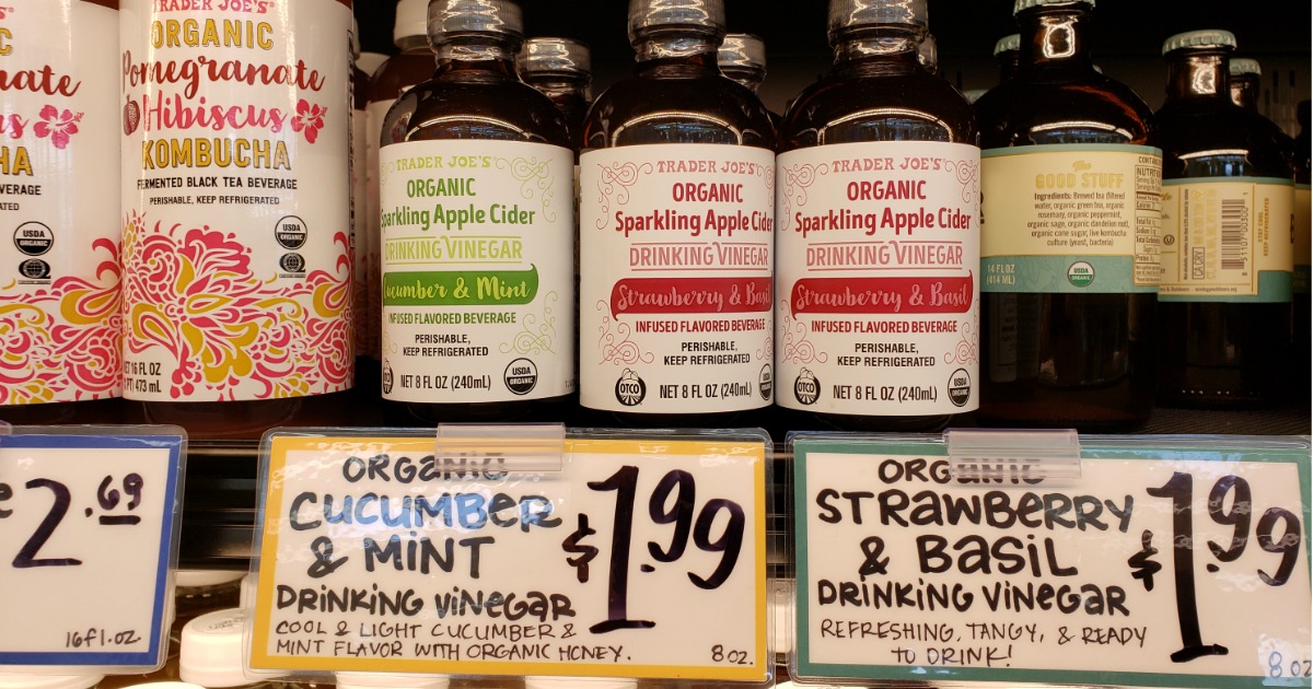 Trader Joe's Organic Drinking Vinegar Now Available