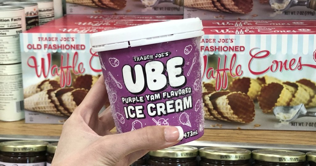 new ube ice cream at trader joes