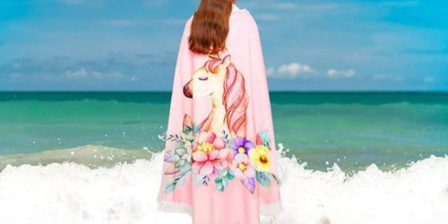 Huge Beach Towels Only $9.99 at Zulily (Regularly $30+) – Unicorns, Donuts & More