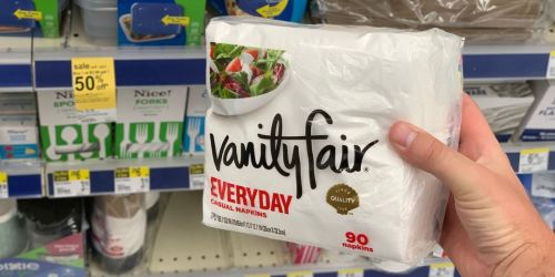 Vanity Fair 90-Count Napkins Only 90¢ Each at Walgreens (Regularly $2.29)