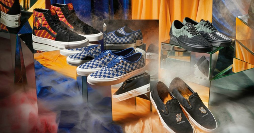 Vans Harry Potter Shoe Collection on display
