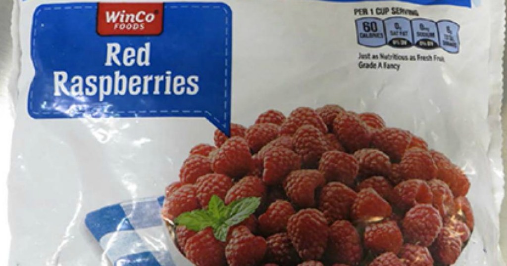 bag of raspberries