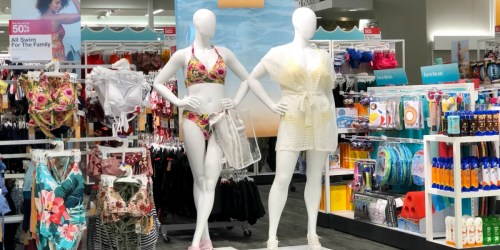 Buy One Men’s or Women’s Swimsuit, Get One 50% Off at Target