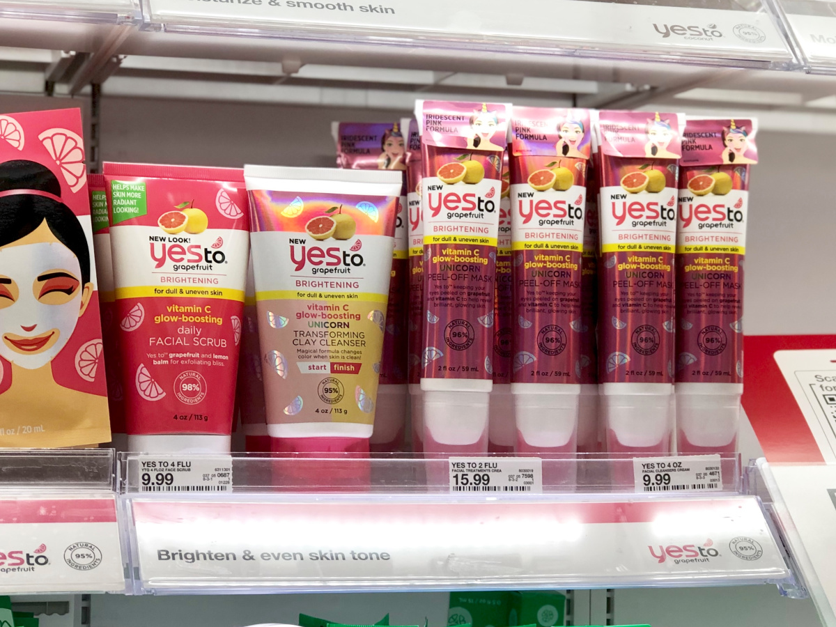 Yes To Grapefruit Products on Target Shelf