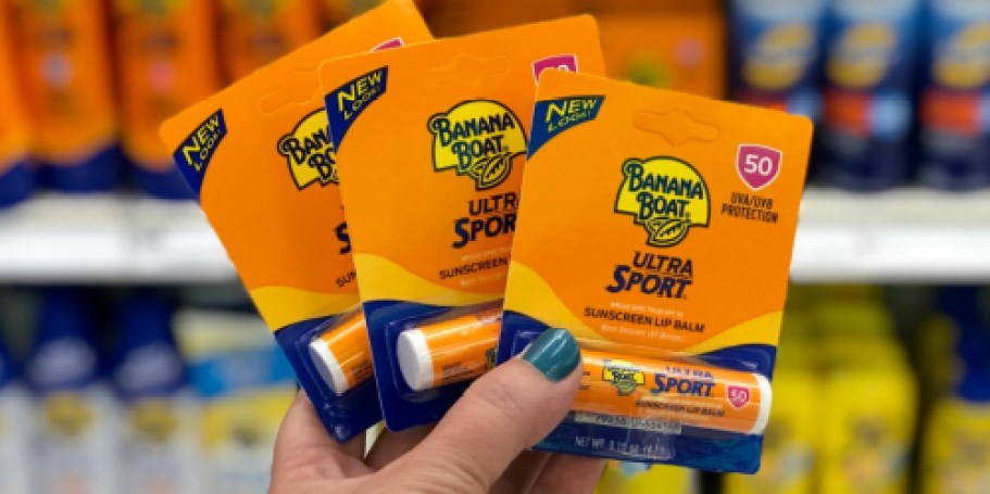 Banana Boat SPF 50 Lip Balm 2-Pack Just $3.47 Shipped on Amazon