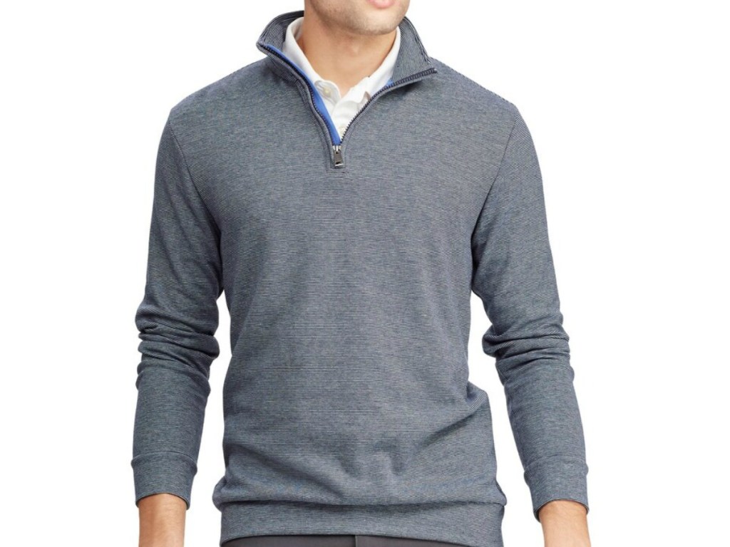 man wearing gray pullover