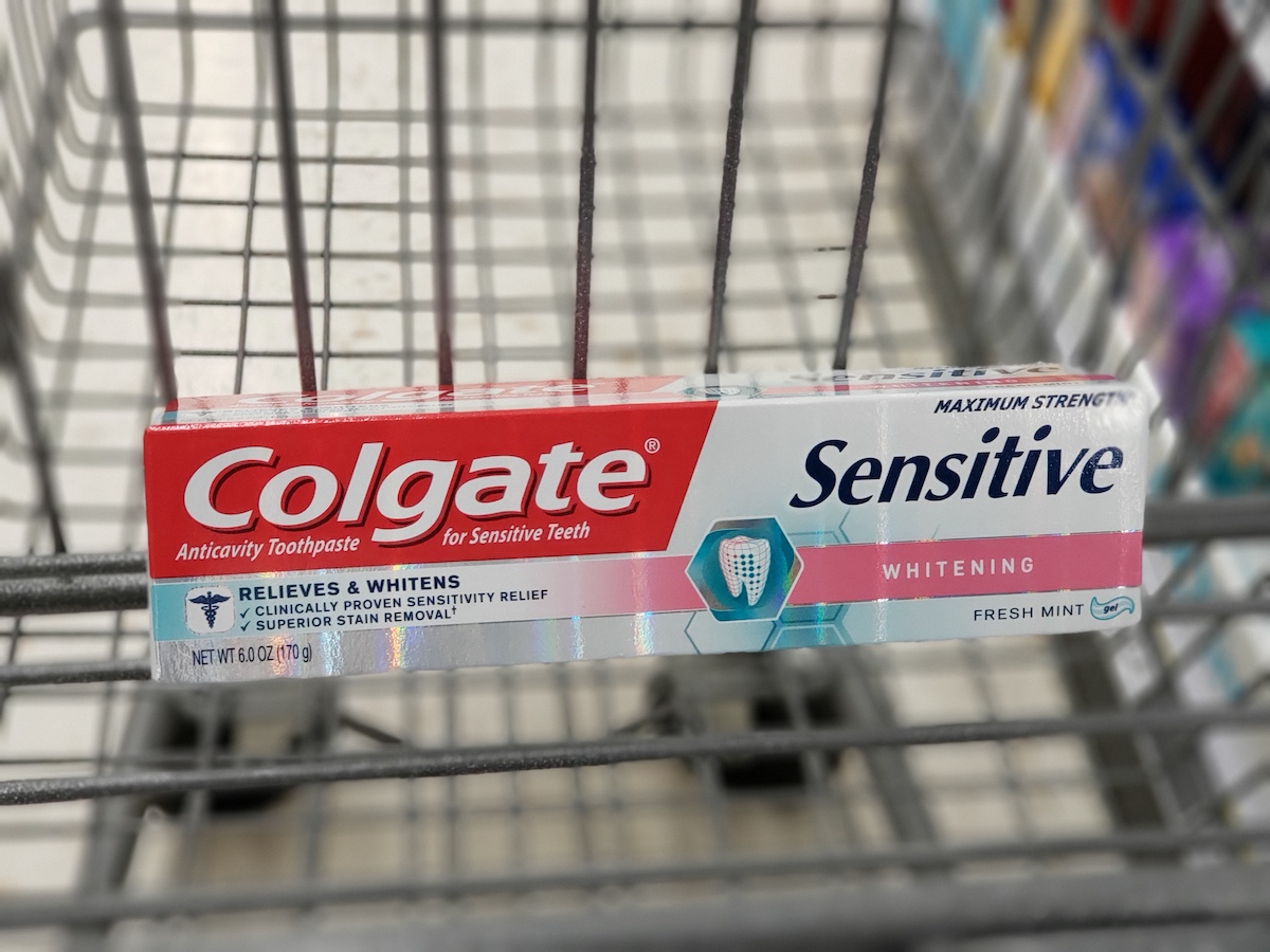 colgate sensitive toothpaste in walgreens cart