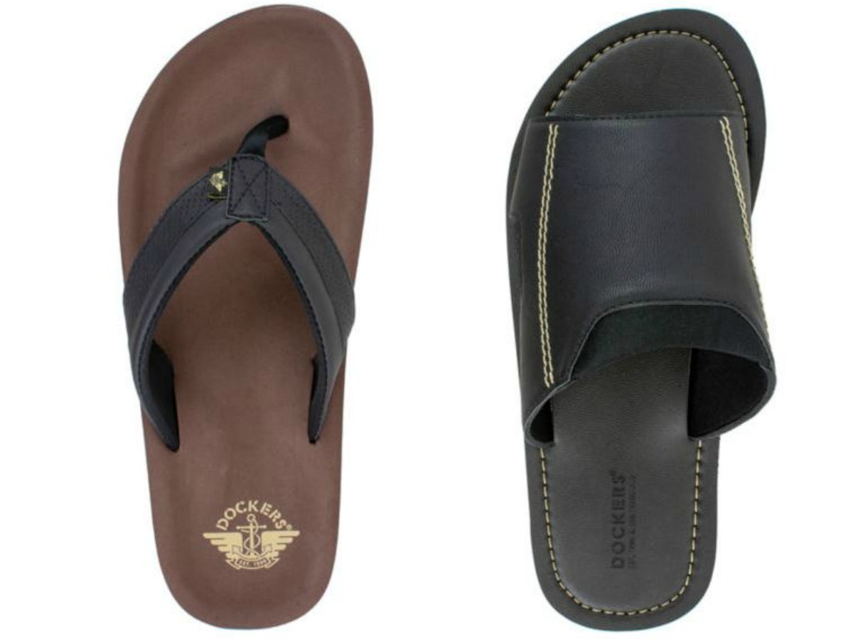 Men s Dockers Flip Flops Slide Sandals as Low as 8.66 Each at