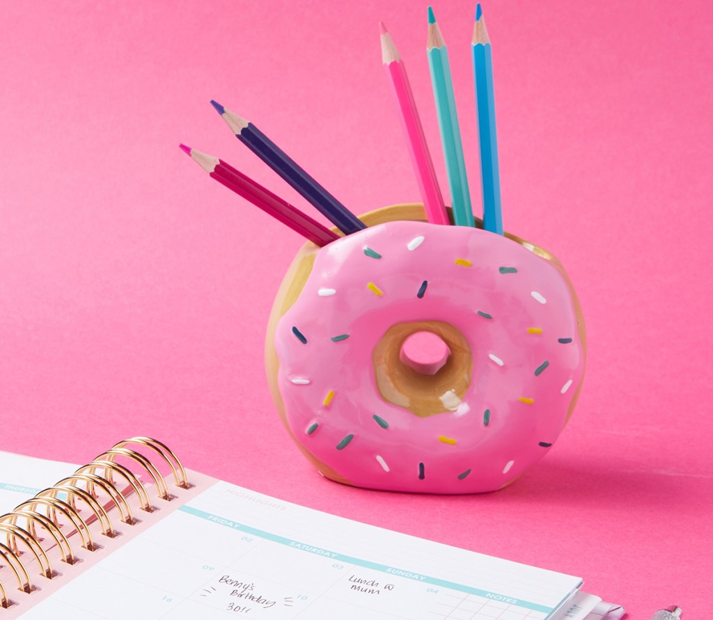 donut pencil holder from cotton on
