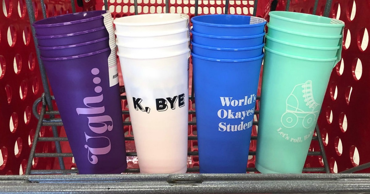 Fun Plastic Cup Sets Only 3 at Target
