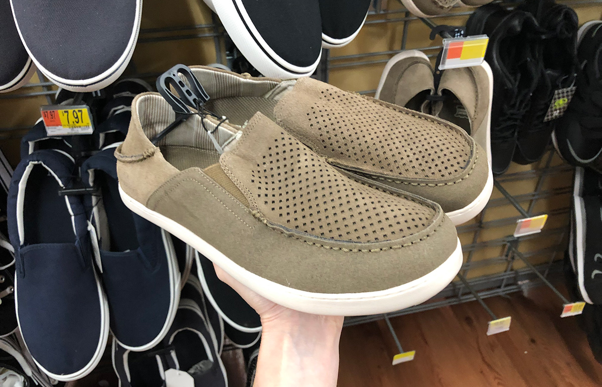 george men's perforated loafer slip ons at walmart