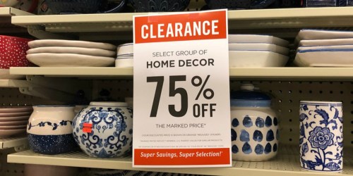 Up to 75% Off Home Clearance at Hobby Lobby