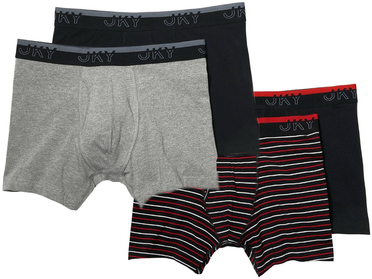 four pairs of men's underwear