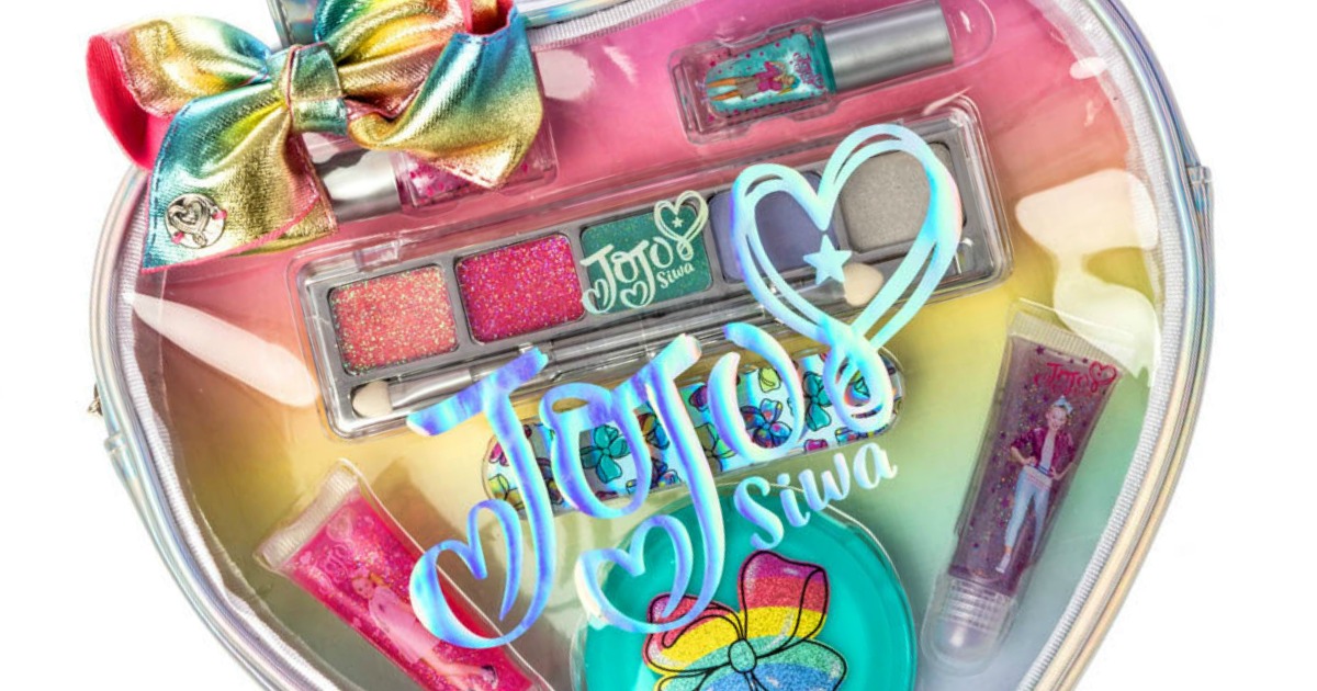 jojo siwa make up bag with colorful JoJo siwa cosmetics