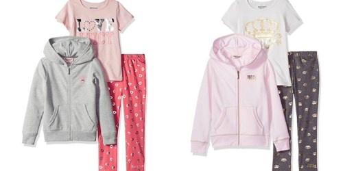 Juicy Couture Girls 3-Piece Hoodie Sets Only $15.99 (Regularly $90)