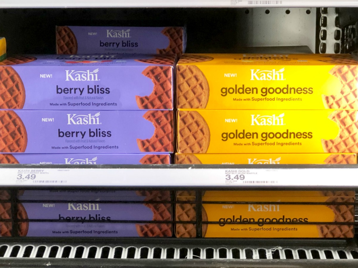 Over 50 Off Kashi Frozen Waffles After Cash Back at Target