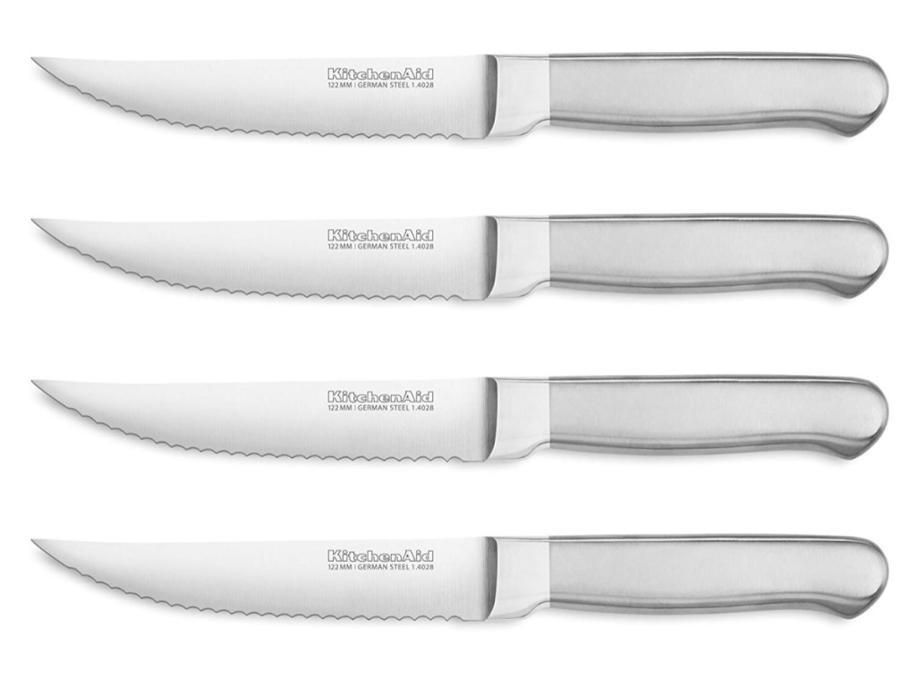 KitchenAid 4-Piece Stainless Steel Steak Knife Set Only $14.99 Kitchenaid Knife Set Stainless Steel