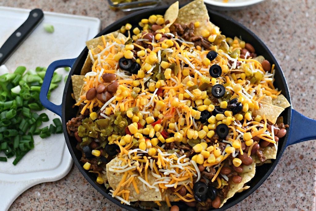 Easy Skillet Nachos Grilling & Camping Recipe Hip2Save