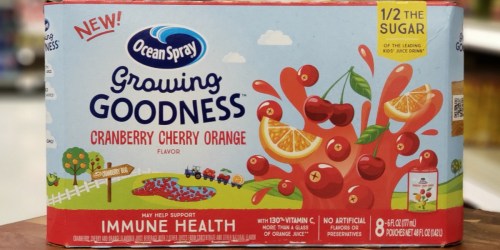 50% Off Ocean Spray Growing Goodness Juice 8-Pack at Target (Just Use Your Phone)