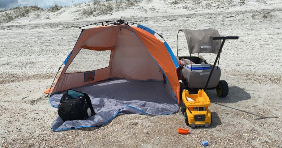 oileus beach tent on the beach customer review image