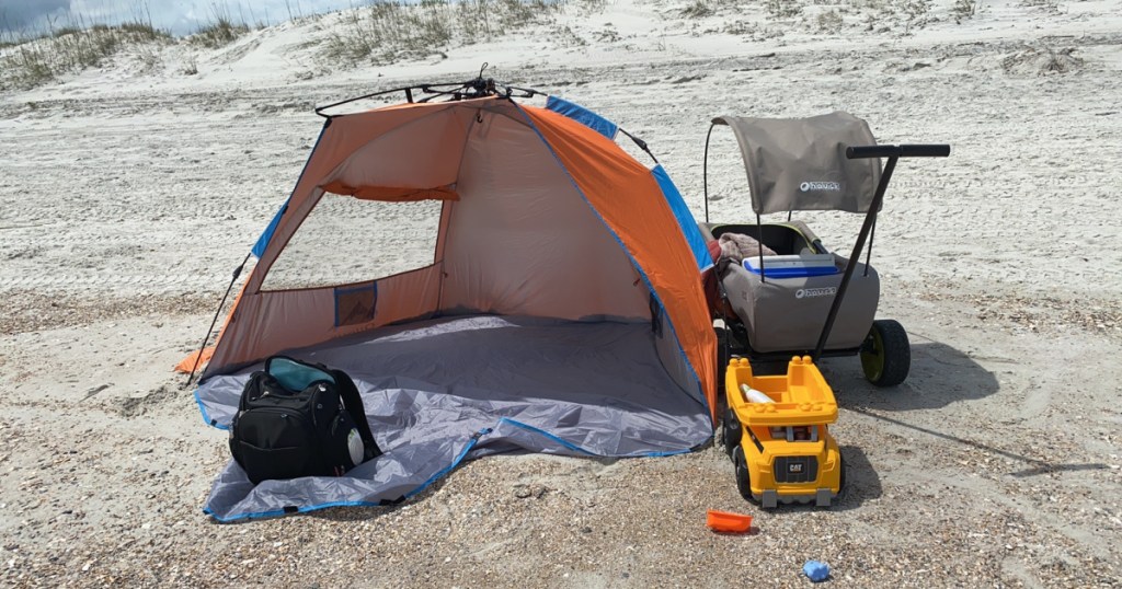 oileus beach tent on the beach customer review image