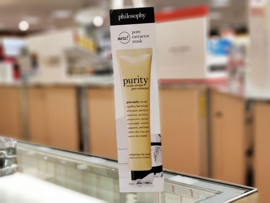 philosophy Purity Made Simple Pore Extractor Mask on shelf in macy's