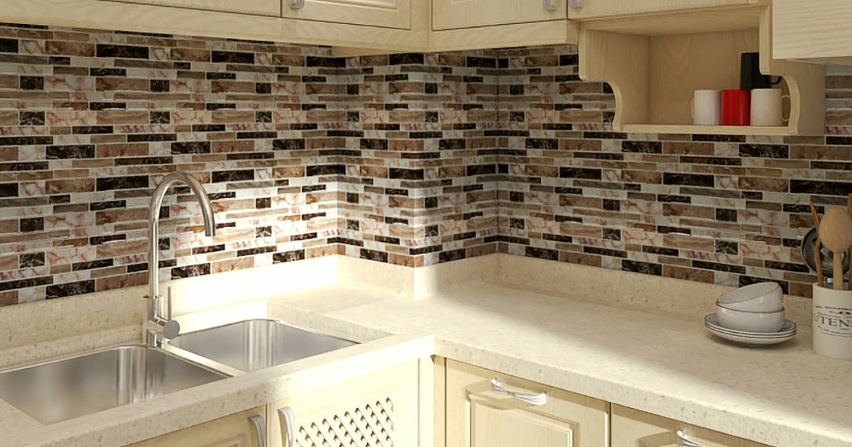 Up To 45 Off Peel Stick Kitchen Backsplash Tile At Walmart