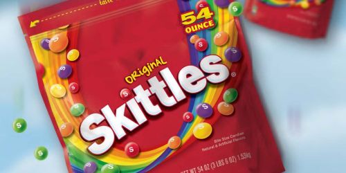 HUGE Skittles 54 Ounce Resealable Bag Only $6 Shipped on Amazon