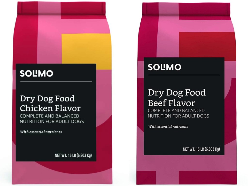 solimo dry dog food chicken flavor and beef flavor