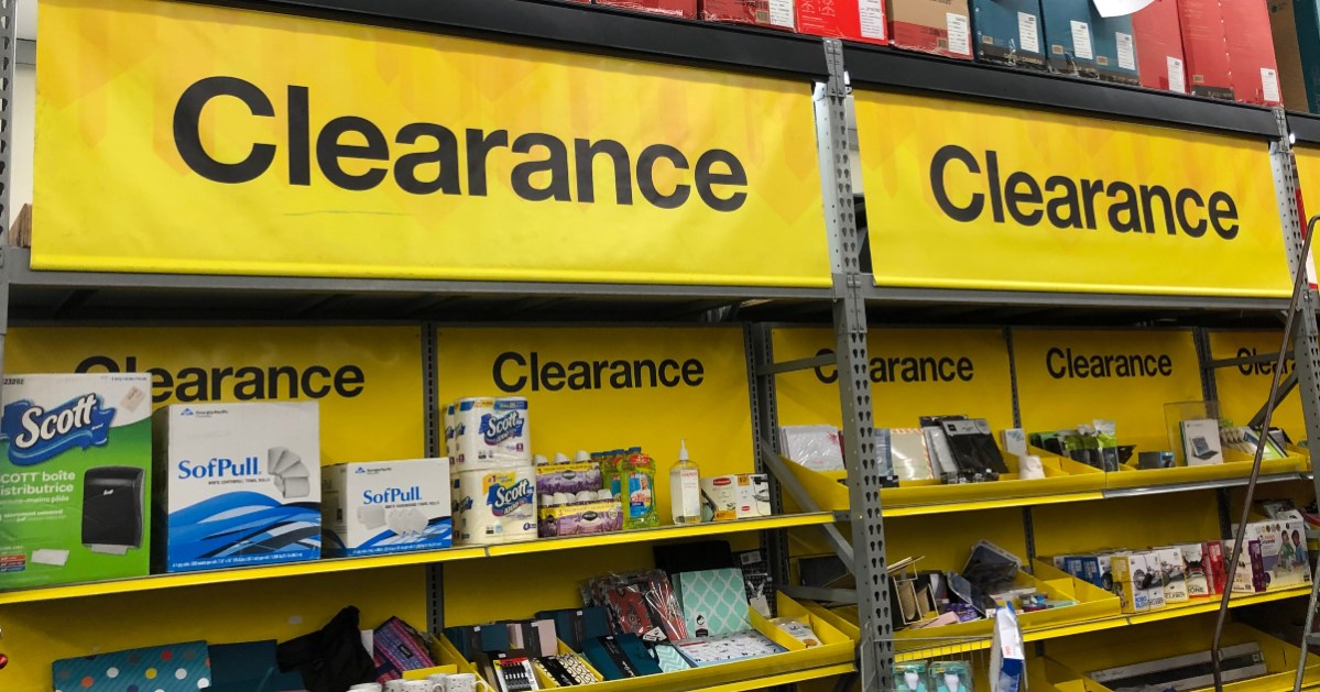 staples clearance section