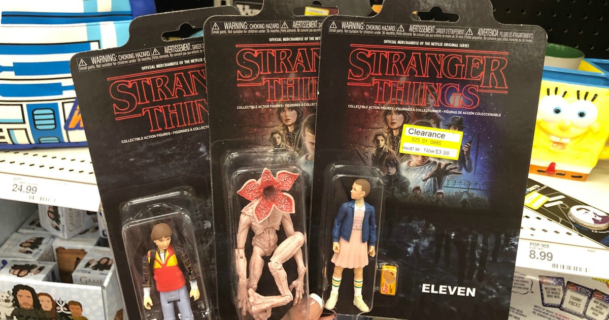 Action figures from Stranger Things the series