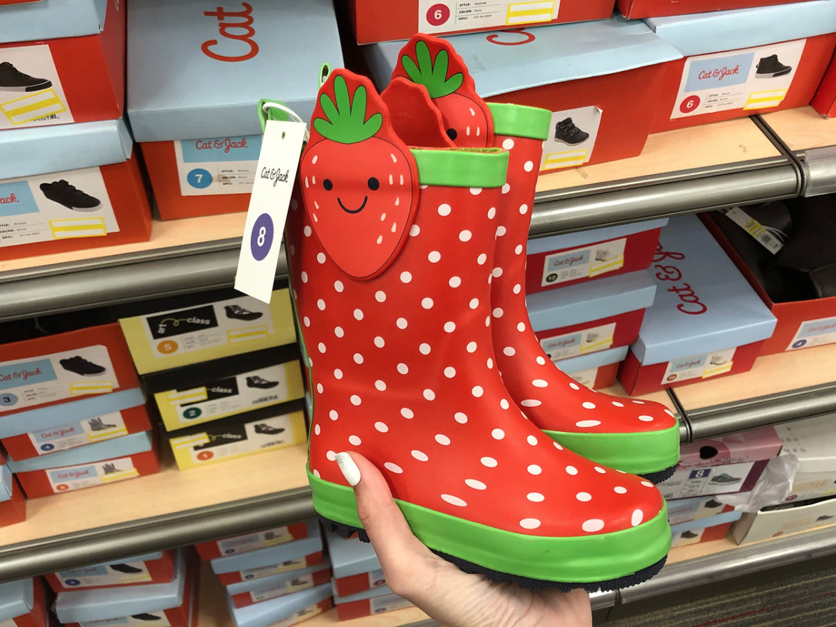 cat and jack strawberry shoes