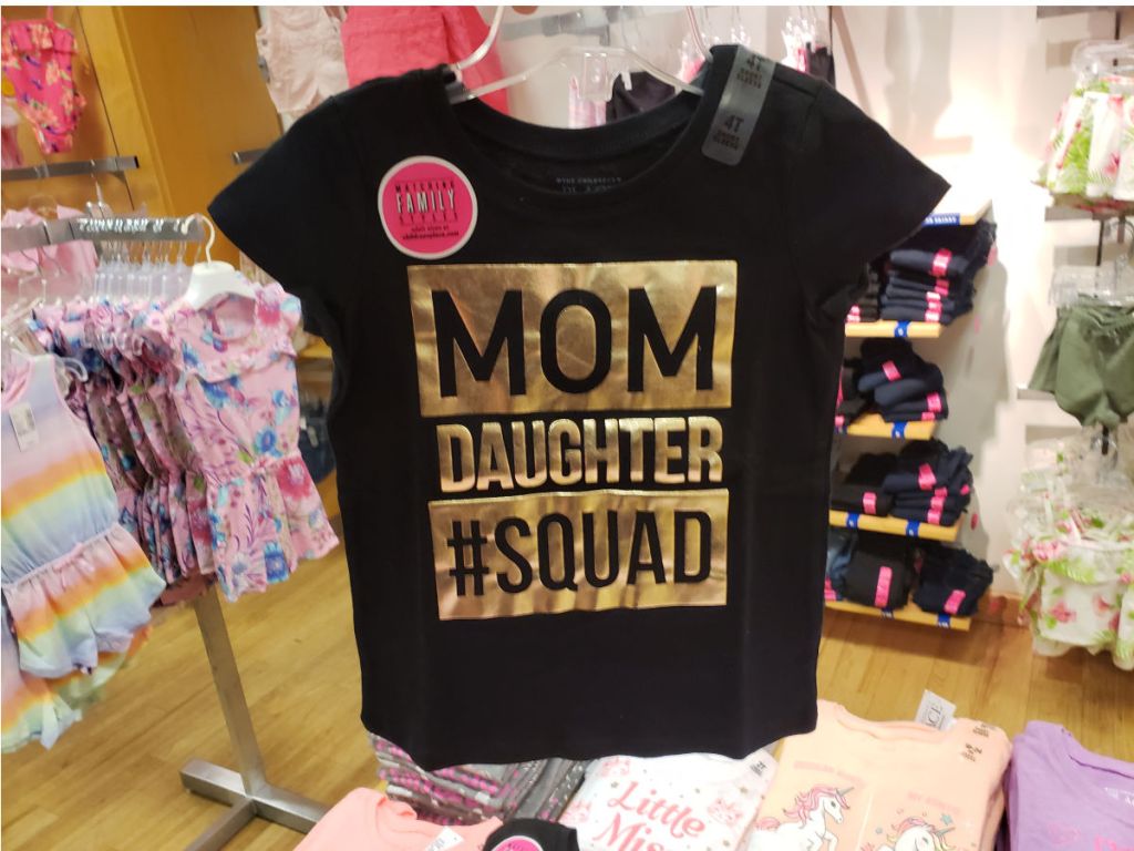 in store the children's place mom daughter squad tshirt