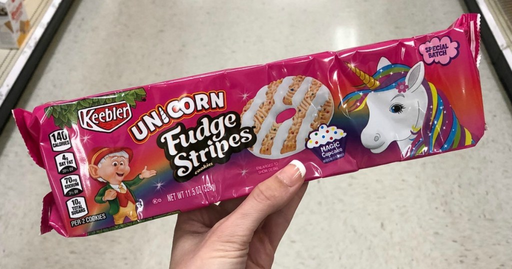 package of cookies with unicorn on them