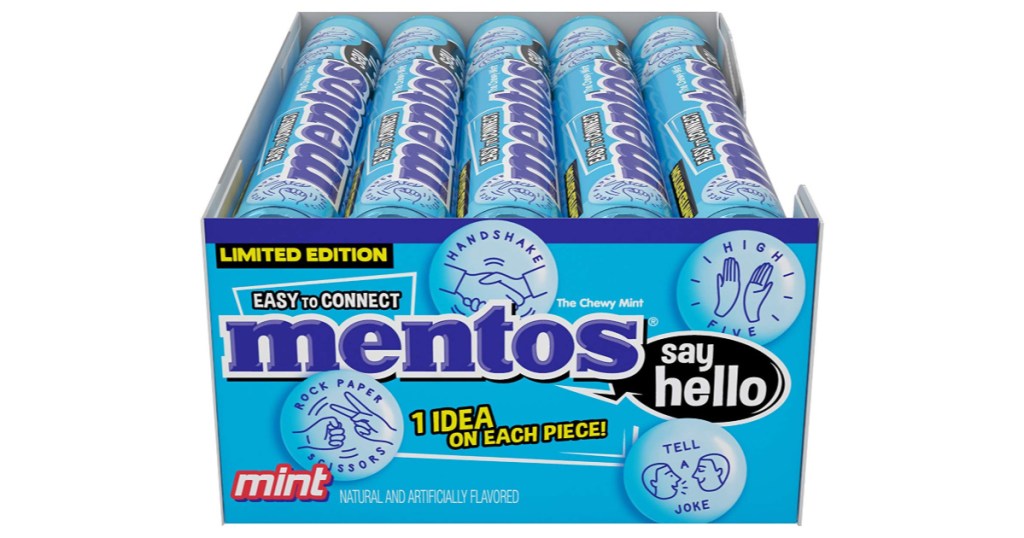 box of 15 packs of mentos