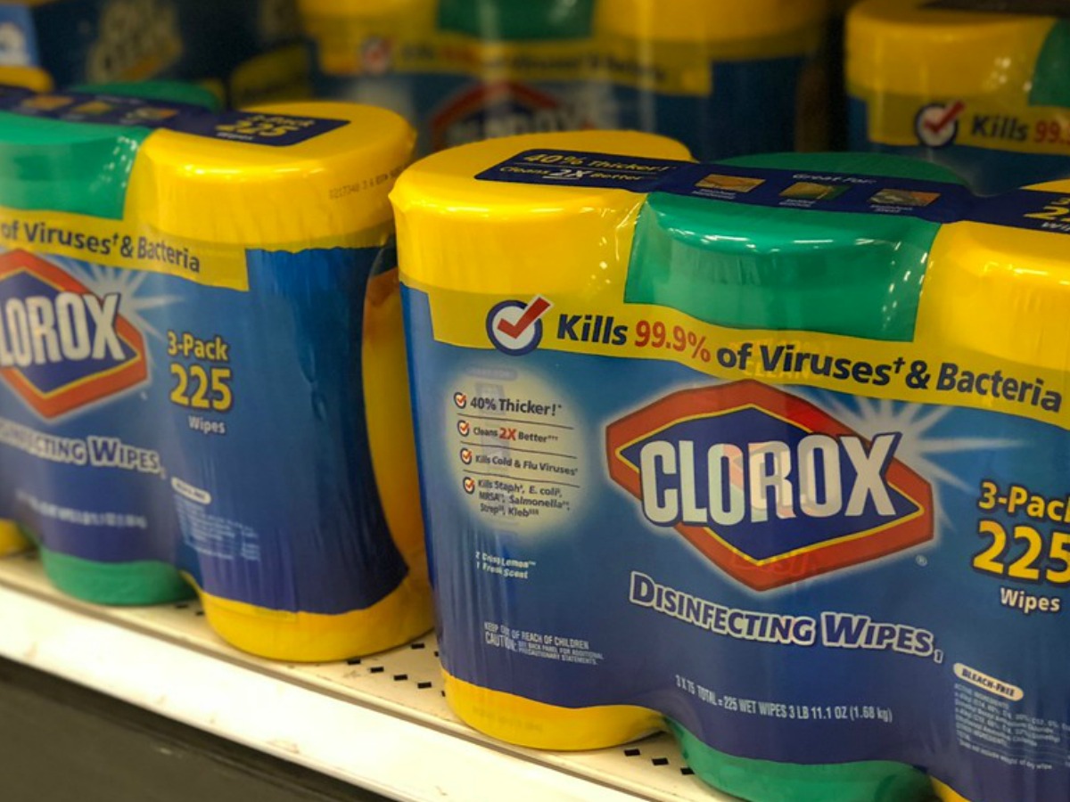 clorox value pack on store shelf