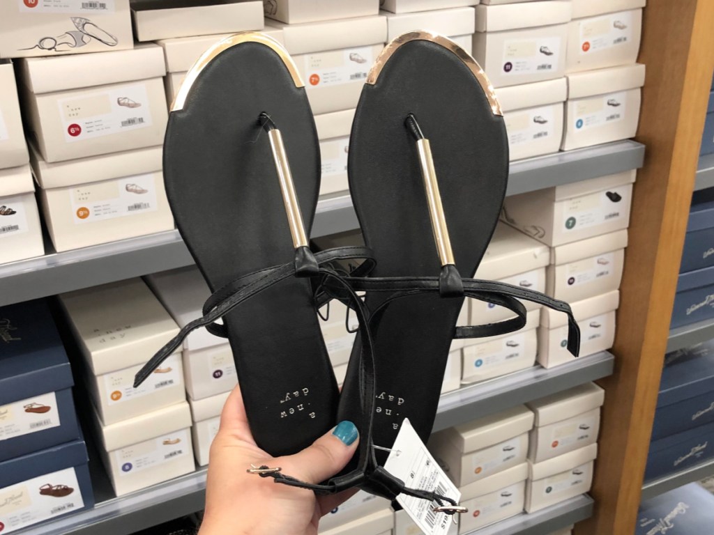 A New Day Women's Archer T Strap Thong Sandals