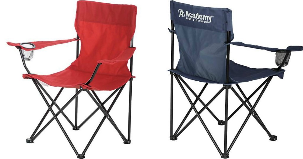 Academy Camping Chairs in red or blue