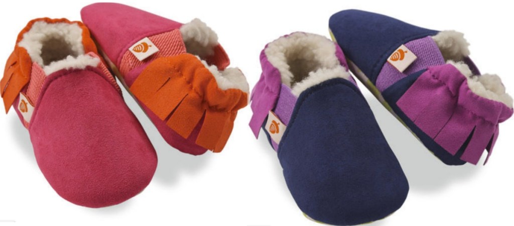 Moccasin style toddler girls shoes