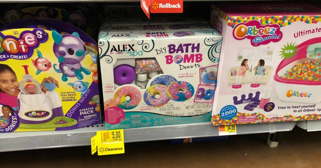 Alex spa DIY bath bombs on store shelf