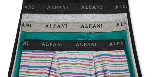 Alfani Men’s Cotton 4-Pack Boxer Briefs Only $9.99 Shipped (Regularly $34)