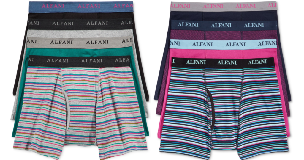 Alfani Men's Cotton 4-Pack Boxer Briefs