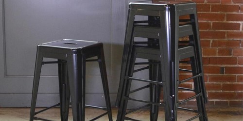 FOUR Stackable Metal Bar Stools Only $112 Shipped (Just $28 Each)
