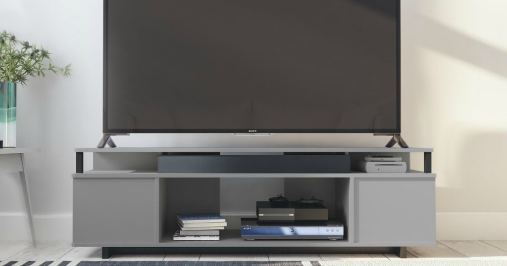 TV stand in living room