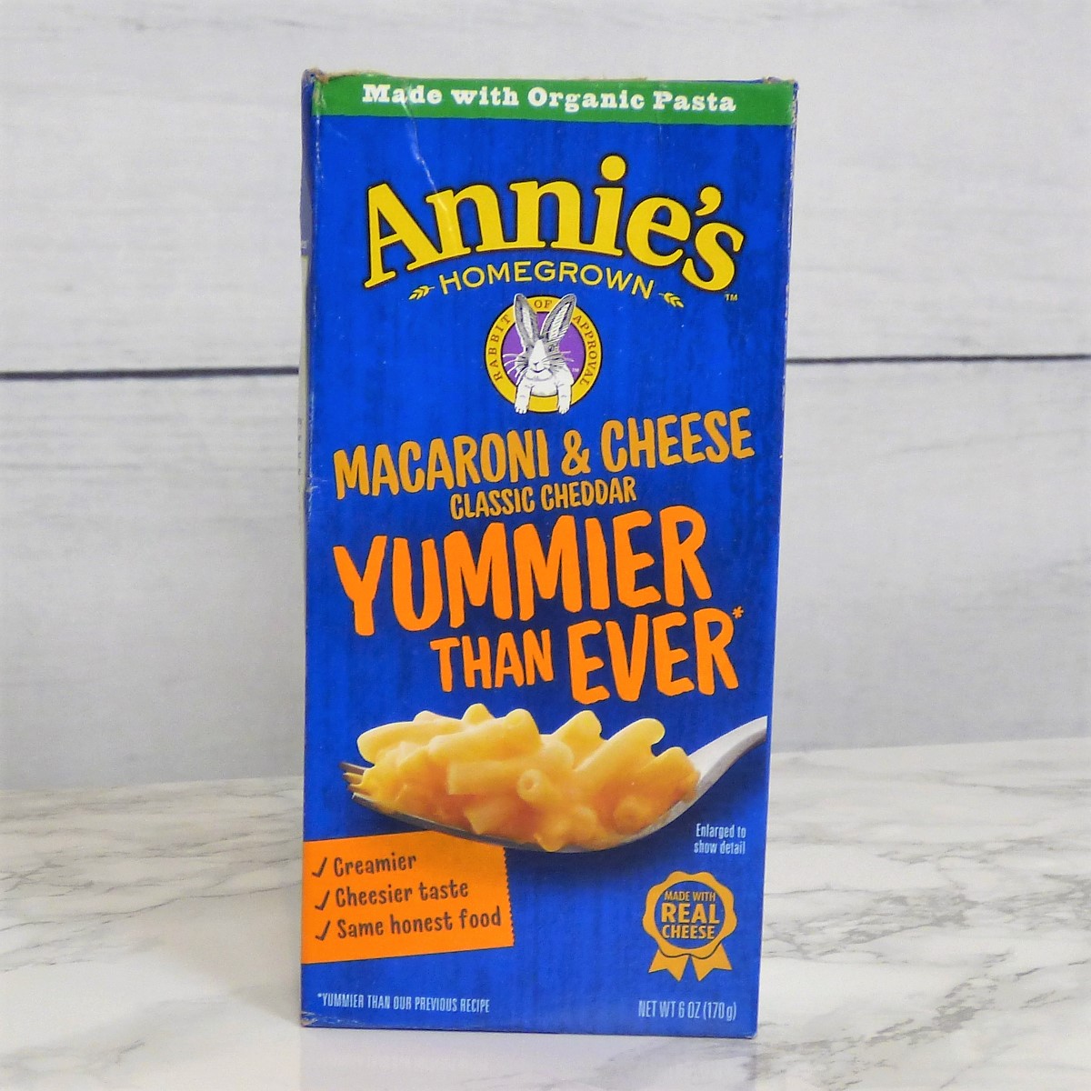 Annie's macaroni and cheese box