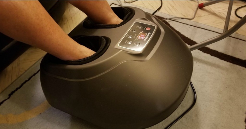 ma using Arealer Foot Massager