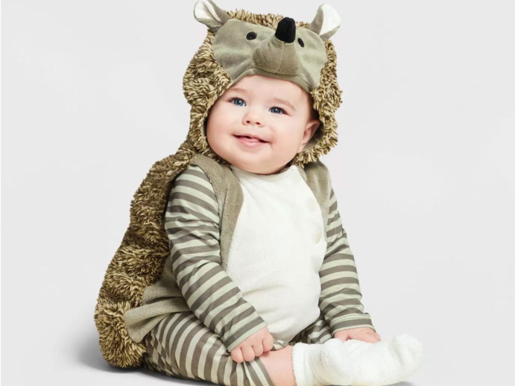 Baby Plush Hedgehog Halloween Costume Vest