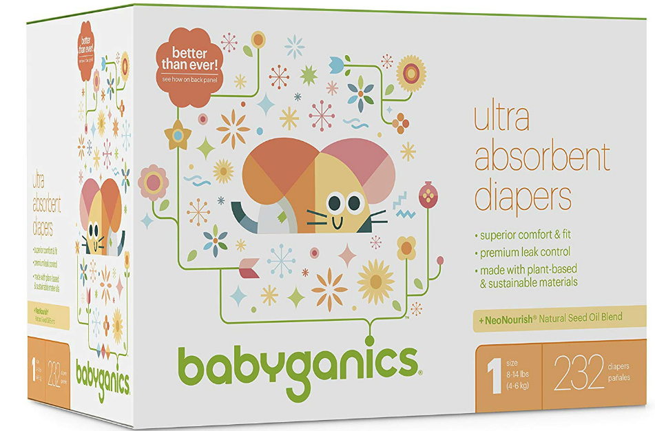 Babyganics Size One Diapers